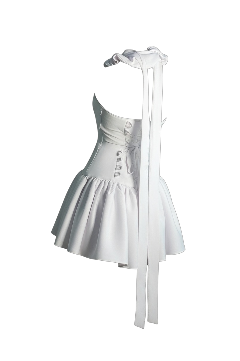 AURORA RUFFLE MINI DRESS