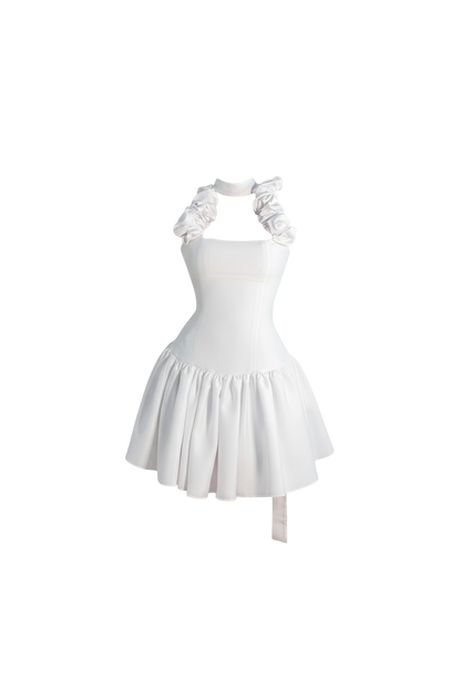 AURORA RUFFLE MINI DRESS