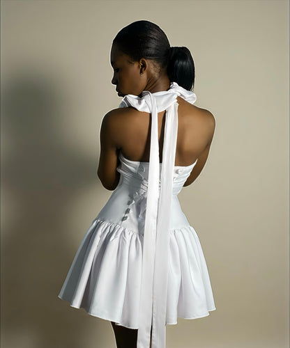 AURORA RUFFLE MINI DRESS