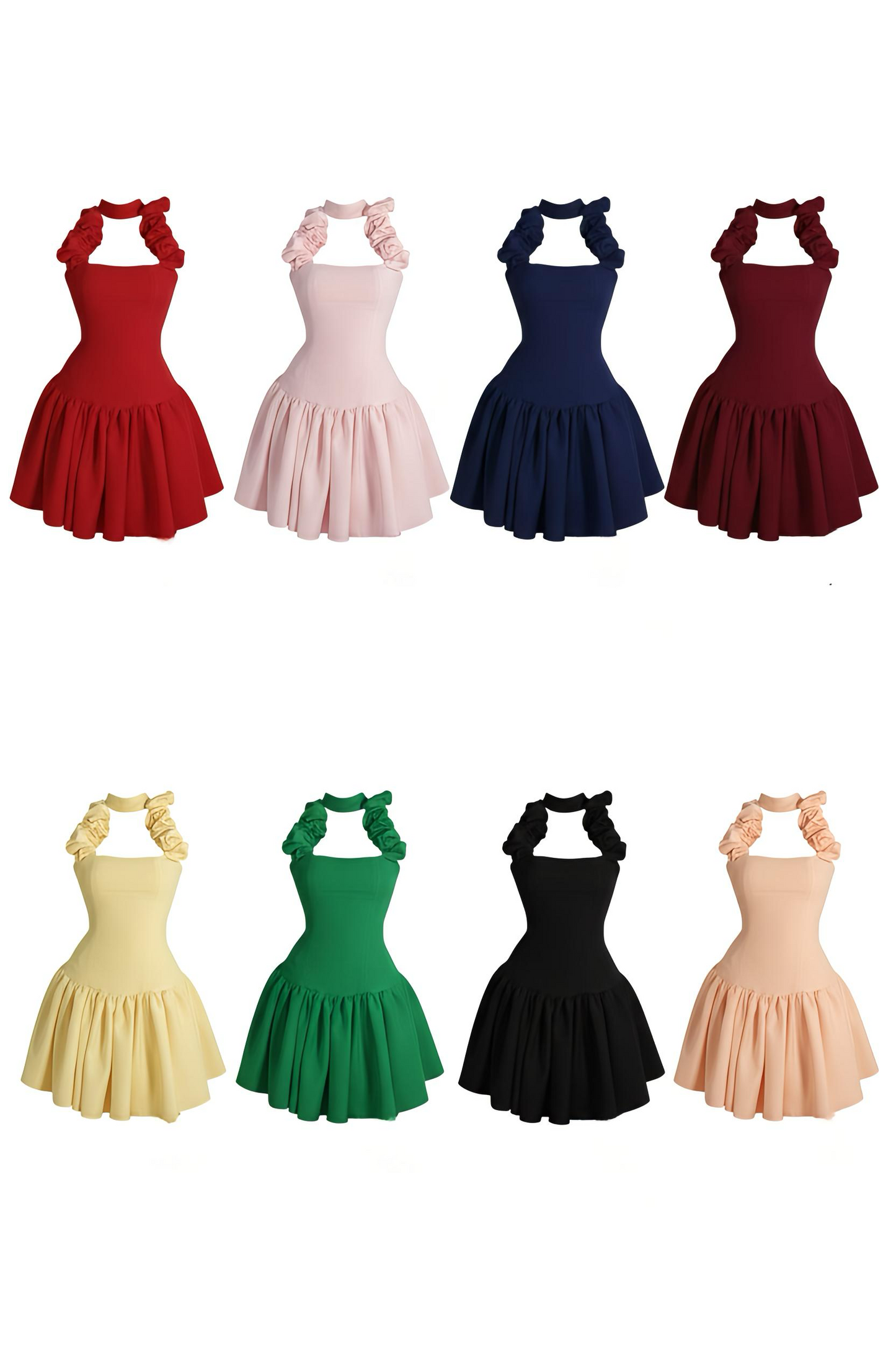 AURORA RUFFLE MINI DRESS